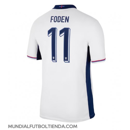 Camiseta Inglaterra Phil Foden #11 Primera Equipación Replica Eurocopa 2024 mangas cortas